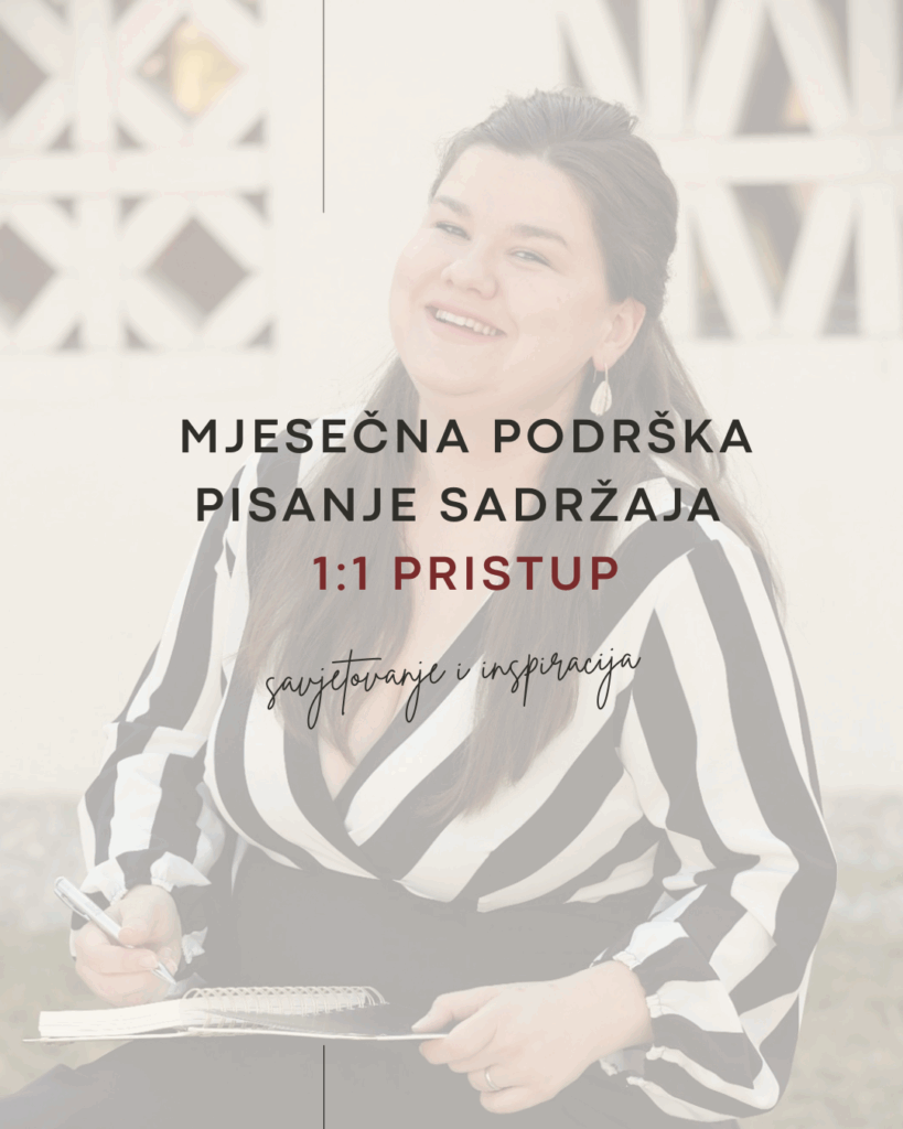 Mjesecna podrska za pisanje sadrzaja
